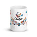 Cooper Exclusive Name Art Piece Home Office Work Coffee Mug Mexican Spanish Pride Gift Cup One-Of-A-Kind Calligraphy White Glossy Mug | C16 Mexicada