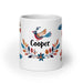 Cooper Exclusive Name Art Piece Home Office Work Coffee Mug Mexican Spanish Pride Gift Cup One-Of-A-Kind Calligraphy White Glossy Mug | C16 Mexicada