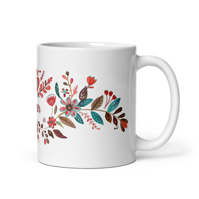 Cooper Exclusive Name Art Piece Home Office Work Coffee Mug Mexican Spanish Pride Gift Cup One-Of-A-Kind Calligraphy White Glossy Mug | C17 Mexicada 11 oz