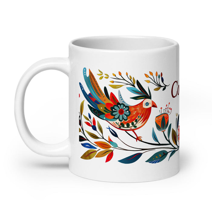 Cooper Exclusive Name Art Piece Home Office Work Coffee Mug Mexican Spanish Pride Gift Cup One-Of-A-Kind Calligraphy White Glossy Mug | C19 Mexicada