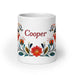 Cooper Exclusive Name Art Piece Home Office Work Coffee Mug Mexican Spanish Pride Gift Cup One-Of-A-Kind Calligraphy White Glossy Mug | C19 Mexicada