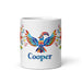 Cooper Exclusive Name Art Piece Home Office Work Coffee Mug Mexican Spanish Pride Gift Cup One-Of-A-Kind Calligraphy White Glossy Mug | C22 Mexicada