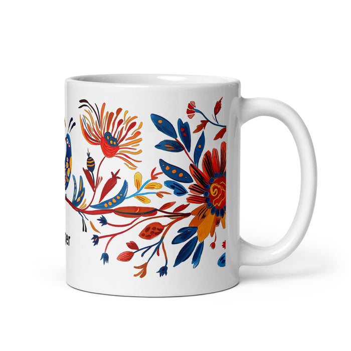 Cooper Exclusive Name Art Piece Home Office Work Coffee Mug Mexican Spanish Pride Gift Cup One-Of-A-Kind Calligraphy White Glossy Mug | C23 Mexicada 11 oz