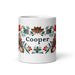 Cooper Exclusive Name Art Piece Home Office Work Coffee Mug Mexican Spanish Pride Gift Cup One-Of-A-Kind Calligraphy White Glossy Mug | C25 Mexicada