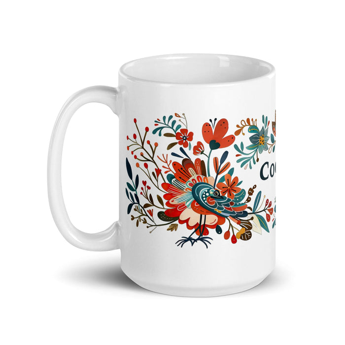 Cooper Exclusive Name Art Piece Home Office Work Coffee Mug Mexican Spanish Pride Gift Cup One-Of-A-Kind Calligraphy White Glossy Mug | C25 Mexicada