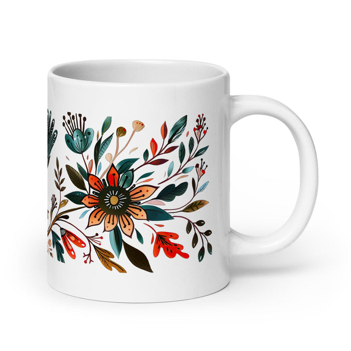 Cooper Exclusive Name Art Piece Home Office Work Coffee Mug Mexican Spanish Pride Gift Cup One-Of-A-Kind Calligraphy White Glossy Mug | C26 Mexicada 20 oz