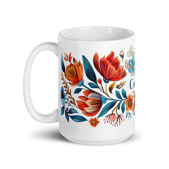 Cooper Exclusive Name Art Piece Home Office Work Coffee Mug Mexican Spanish Pride Gift Cup One-Of-A-Kind Calligraphy White Glossy Mug | C28 Mexicada