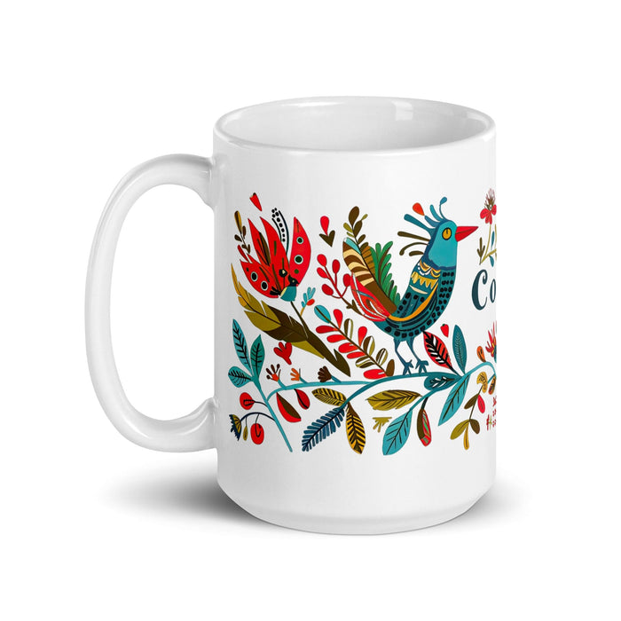 Cooper Exclusive Name Art Piece Home Office Work Coffee Mug Mexican Spanish Pride Gift Cup One-Of-A-Kind Calligraphy White Glossy Mug | C7 Mexicada