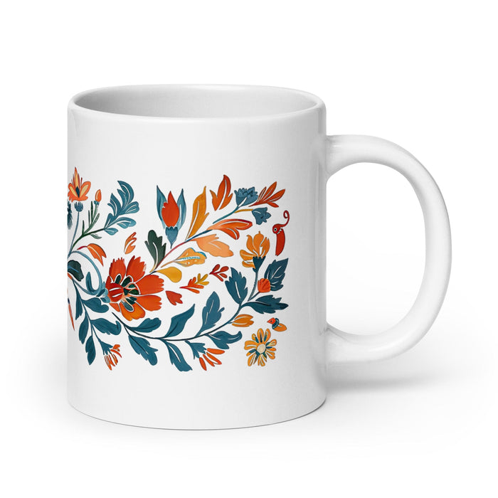 Cooper Exclusive Name Art Piece Home Office Work Coffee Mug Mexican Spanish Pride Gift Cup One-Of-A-Kind Calligraphy White Glossy Mug | C8 Mexicada 20 oz