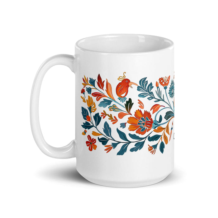 Cooper Exclusive Name Art Piece Home Office Work Coffee Mug Mexican Spanish Pride Gift Cup One-Of-A-Kind Calligraphy White Glossy Mug | C8 Mexicada