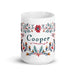 Cooper Exclusive Name Art Piece Home Office Work Coffee Mug Mexican Spanish Pride Gift Cup One-Of-A-Kind Calligraphy White Glossy Mug | C9 Mexicada