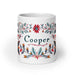 Cooper Exclusive Name Art Piece Home Office Work Coffee Mug Mexican Spanish Pride Gift Cup One-Of-A-Kind Calligraphy White Glossy Mug | C9 Mexicada