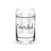 Cristóbal Exclusive Name Art Piece Can-Shaped Glass Home Office Work Mexican Spanish Pride Gift Cup One-Of-A-Kind Calligraphy Glass | C11 Mexicada 16 oz