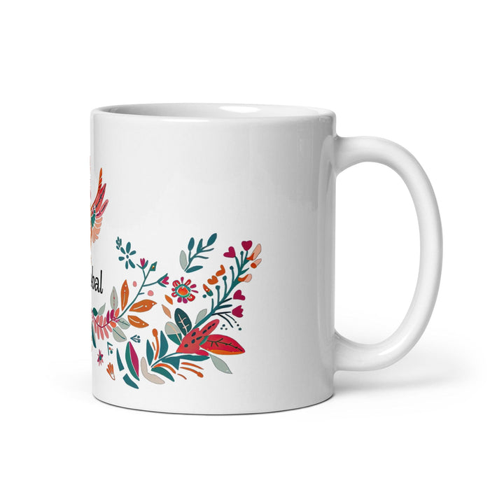 Cristóbal Exclusive Name Art Piece Home Office Work Coffee Mug Mexican Spanish Pride Gift Cup One-Of-A-Kind Calligraphy White Glossy Mug | C1 Mexicada 11 oz