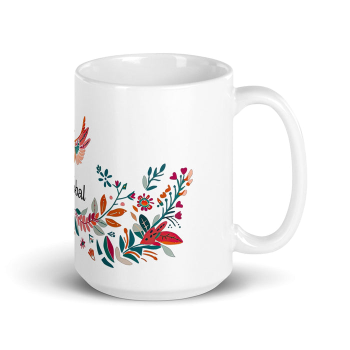 Cristóbal Exclusive Name Art Piece Home Office Work Coffee Mug Mexican Spanish Pride Gift Cup One-Of-A-Kind Calligraphy White Glossy Mug | C1 Mexicada 15 oz