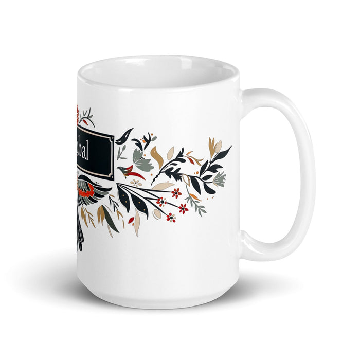 Cristóbal Exclusive Name Art Piece Home Office Work Coffee Mug Mexican Spanish Pride Gift Cup One-Of-A-Kind Calligraphy White Glossy Mug | C13 Mexicada 15 oz