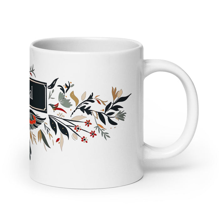 Cristóbal Exclusive Name Art Piece Home Office Work Coffee Mug Mexican Spanish Pride Gift Cup One-Of-A-Kind Calligraphy White Glossy Mug | C13 Mexicada 20 oz