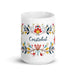 Cristóbal Exclusive Name Art Piece Home Office Work Coffee Mug Mexican Spanish Pride Gift Cup One-Of-A-Kind Calligraphy White Glossy Mug | C16 Mexicada