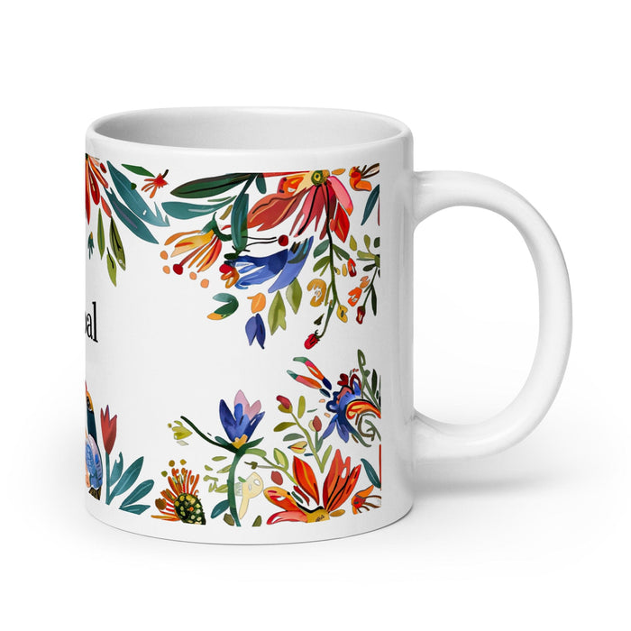 Cristóbal Exclusive Name Art Piece Home Office Work Coffee Mug Mexican Spanish Pride Gift Cup One-Of-A-Kind Calligraphy White Glossy Mug | C2 Mexicada 20 oz