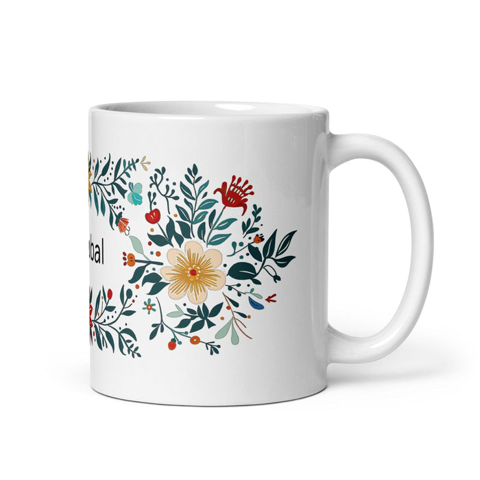 Cristóbal Exclusive Name Art Piece Home Office Work Coffee Mug Mexican Spanish Pride Gift Cup One-Of-A-Kind Calligraphy White Glossy Mug | C3 Mexicada 11 oz