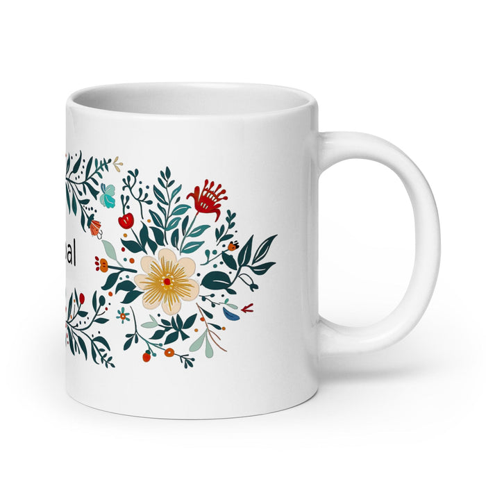 Cristóbal Exclusive Name Art Piece Home Office Work Coffee Mug Mexican Spanish Pride Gift Cup One-Of-A-Kind Calligraphy White Glossy Mug | C3 Mexicada 20 oz