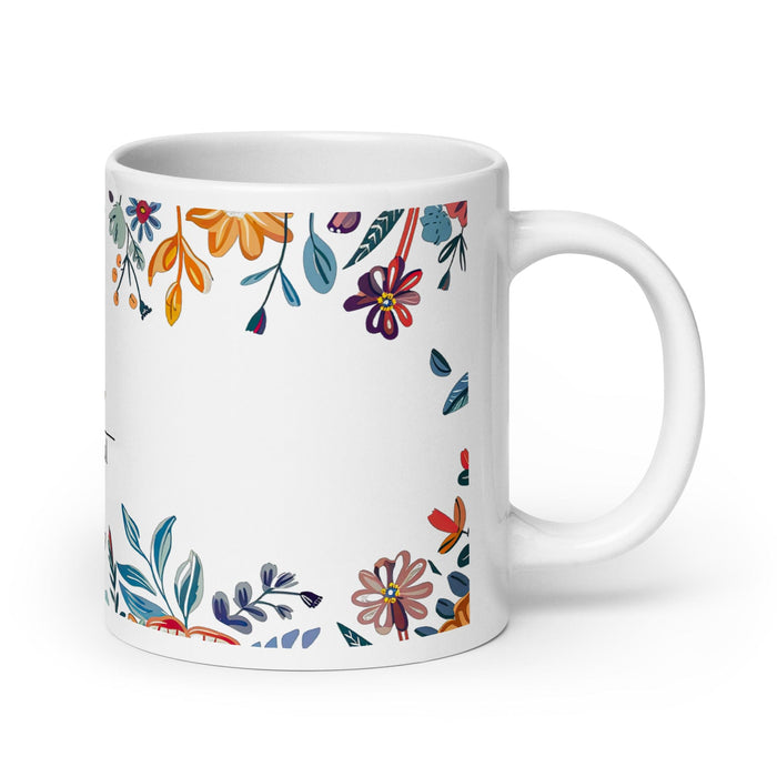 Cristóbal Exclusive Name Art Piece Home Office Work Coffee Mug Mexican Spanish Pride Gift Cup One-Of-A-Kind Calligraphy White Glossy Mug | C6 Mexicada 20 oz