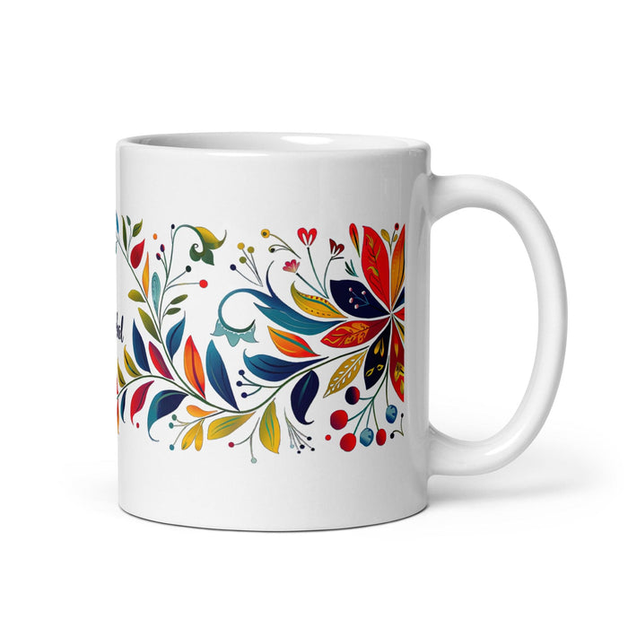 Cristóbal Exclusive Name Art Piece Home Office Work Coffee Mug Mexican Spanish Pride Gift Cup One-Of-A-Kind Calligraphy White Glossy Mug | C8 Mexicada 11 oz