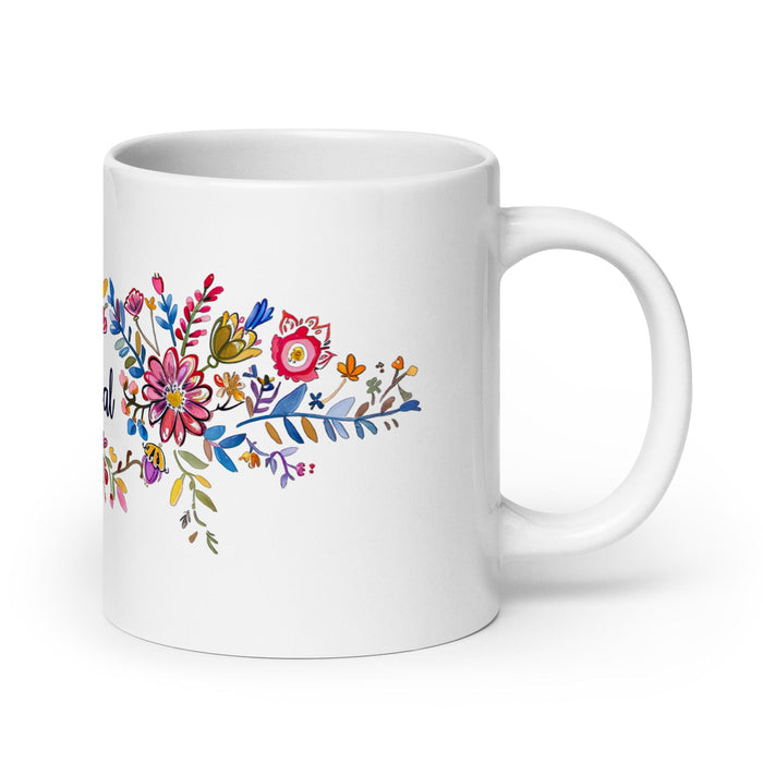 Cristóbal Exclusive Name Art Piece Home Office Work Coffee Mug Mexican Spanish Pride Gift Cup One-Of-A-Kind Calligraphy White Glossy Mug | C9 Mexicada 20 oz