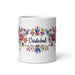 Cristóbal Exclusive Name Art Piece Home Office Work Coffee Mug Mexican Spanish Pride Gift Cup One-Of-A-Kind Calligraphy White Glossy Mug | C9 Mexicada