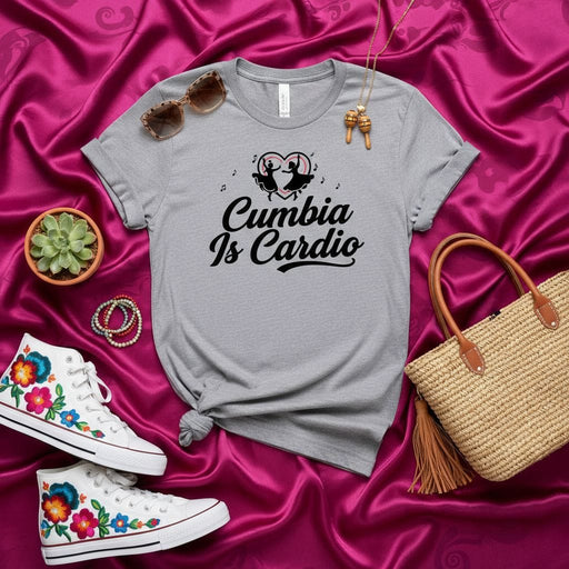 Cumbia Is Cardio Shirt, Funny Latin Dance Lover T-Shirt, Cumbia Dancer Gift Tee, Hispanic Heritage Month Apparel, Women's Men's Unisex Graphic Top Mexicada