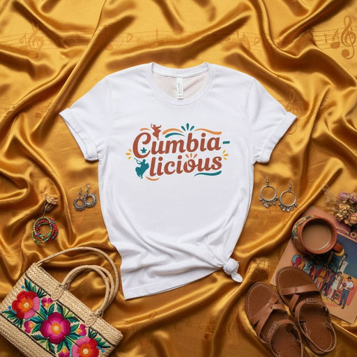 Cumbia-licious T-Shirt | Fun Latin Dance Music Tee | Unisex Fiesta and Party Cumbia Shirt | Gift for Cumbia Lovers Mexicada