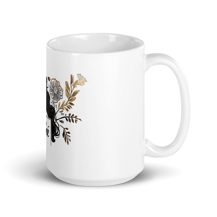 Dafne Exclusive Name Art Piece Home Office Work Coffee Mug Mexican Spanish Pride Gift Cup One-Of-A-Kind Calligraphy White Glossy Mug | D1 Mexicada 15 oz