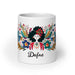 Dafne Exclusive Name Art Piece Home Office Work Coffee Mug Mexican Spanish Pride Gift Cup One-Of-A-Kind Calligraphy White Glossy Mug | D2 Mexicada