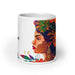 Dafne Exclusive Name Art Piece Home Office Work Coffee Mug Mexican Spanish Pride Gift Cup One-Of-A-Kind Calligraphy White Glossy Mug | D4 Mexicada