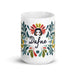 Dafne Exclusive Name Art Piece Home Office Work Coffee Mug Mexican Spanish Pride Gift Cup One-Of-A-Kind Calligraphy White Glossy Mug | D5 Mexicada