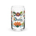 Daisy Exclusive Name Art Piece Can-Shaped Glass Home Office Work Mexican Spanish Pride Gift Cup One-Of-A-Kind Calligraphy Glass | D12 Mexicada 16 oz