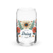 Daisy Exclusive Name Art Piece Can-Shaped Glass Home Office Work Mexican Spanish Pride Gift Cup One-Of-A-Kind Calligraphy Glass | D7 Mexicada 16 oz