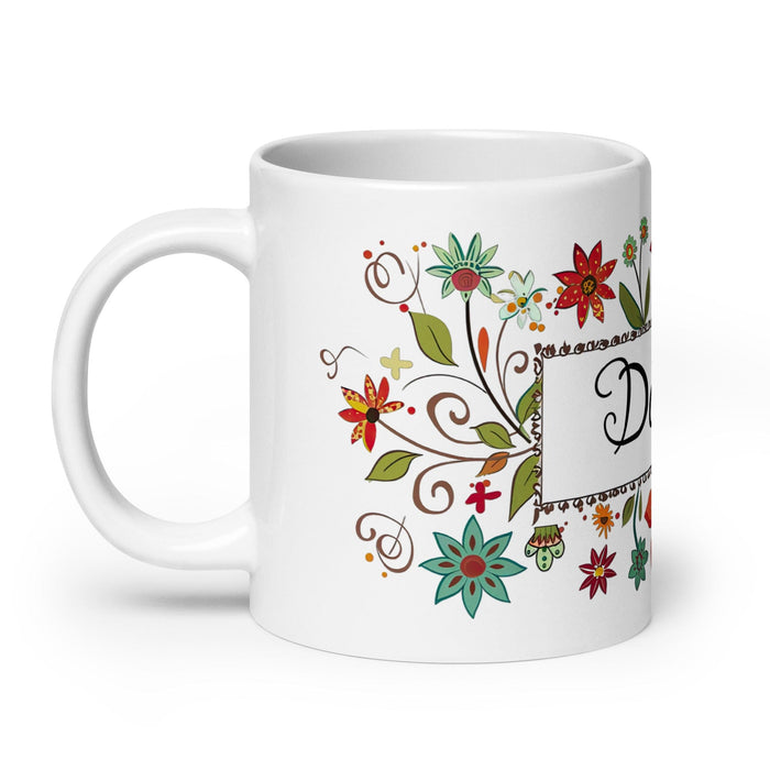 Daisy Exclusive Name Art Piece Home Office Work Coffee Mug Mexican Spanish Pride Gift Cup One-Of-A-Kind Calligraphy White Glossy Mug | D1 Mexicada