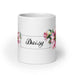 Daisy Exclusive Name Art Piece Home Office Work Coffee Mug Mexican Spanish Pride Gift Cup One-Of-A-Kind Calligraphy White Glossy Mug | D2 Mexicada