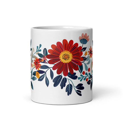 Daisy Exclusive Name Art Piece Home Office Work Coffee Mug Mexican Spanish Pride Gift Cup One-Of-A-Kind Calligraphy White Glossy Mug | D3 Mexicada