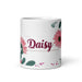 Daisy Exclusive Name Art Piece Home Office Work Coffee Mug Mexican Spanish Pride Gift Cup One-Of-A-Kind Calligraphy White Glossy Mug | D5 Mexicada