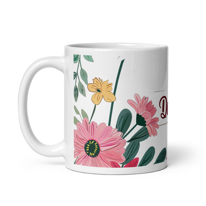 Daisy Exclusive Name Art Piece Home Office Work Coffee Mug Mexican Spanish Pride Gift Cup One-Of-A-Kind Calligraphy White Glossy Mug | D5 Mexicada