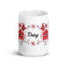 Daisy Exclusive Name Art Piece Home Office Work Coffee Mug Mexican Spanish Pride Gift Cup One-Of-A-Kind Calligraphy White Glossy Mug | D6 Mexicada