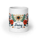 Daisy Exclusive Name Art Piece Home Office Work Coffee Mug Mexican Spanish Pride Gift Cup One-Of-A-Kind Calligraphy White Glossy Mug | D7 Mexicada