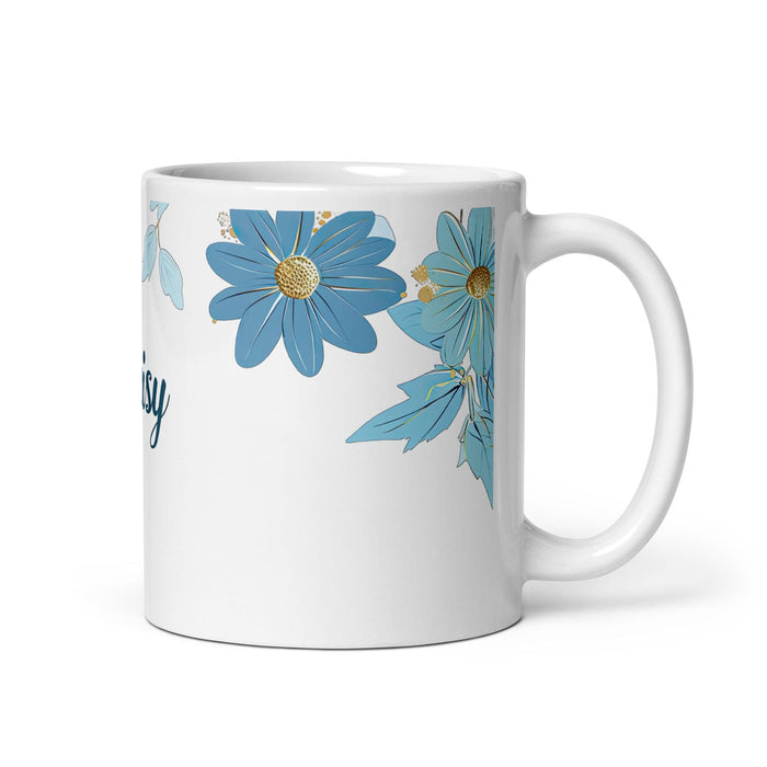 Daisy Exclusive Name Art Piece Home Office Work Coffee Mug Mexican Spanish Pride Gift Cup One-Of-A-Kind Calligraphy White Glossy Mug | D8 Mexicada 11 oz