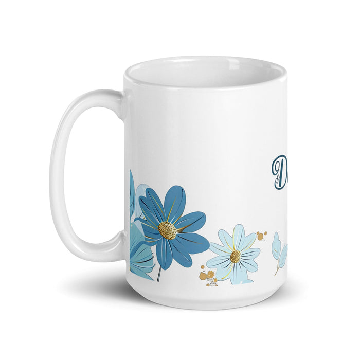 Daisy Exclusive Name Art Piece Home Office Work Coffee Mug Mexican Spanish Pride Gift Cup One-Of-A-Kind Calligraphy White Glossy Mug | D8 Mexicada