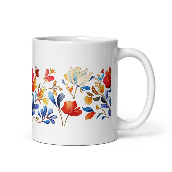 Dalia Exclusive Name Art Piece Home Office Work Coffee Mug Mexican Spanish Pride Gift Cup One-Of-A-Kind Calligraphy White Glossy Mug | D10 Mexicada 11 oz