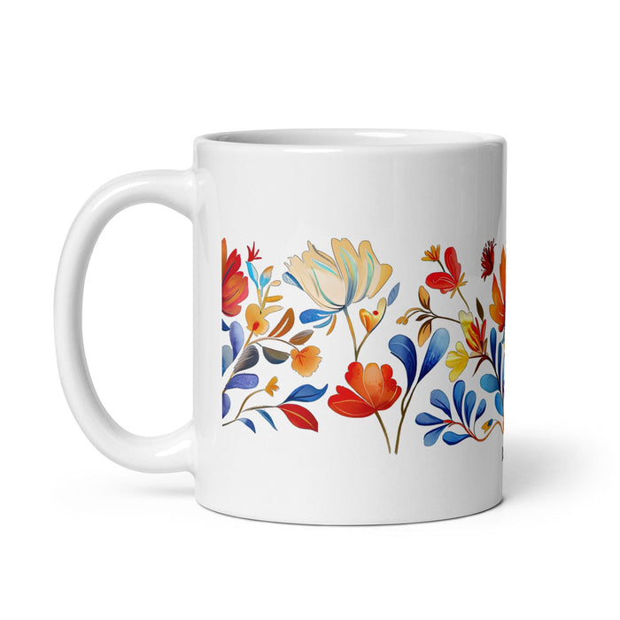 Dalia Exclusive Name Art Piece Home Office Work Coffee Mug Mexican Spanish Pride Gift Cup One-Of-A-Kind Calligraphy White Glossy Mug | D10 Mexicada