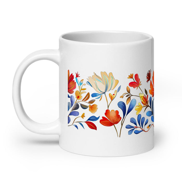 Dalia Exclusive Name Art Piece Home Office Work Coffee Mug Mexican Spanish Pride Gift Cup One-Of-A-Kind Calligraphy White Glossy Mug | D10 Mexicada