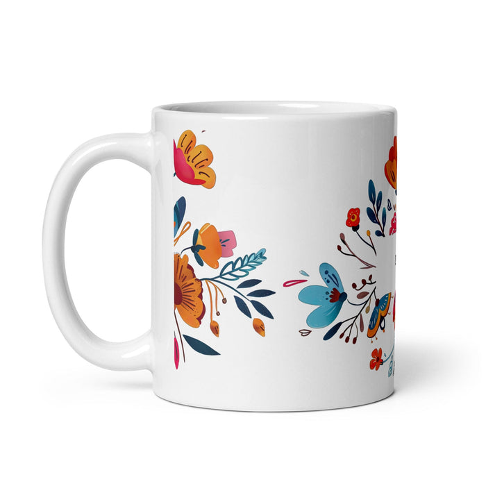 Dalia Exclusive Name Art Piece Home Office Work Coffee Mug Mexican Spanish Pride Gift Cup One-Of-A-Kind Calligraphy White Glossy Mug | D12 Mexicada